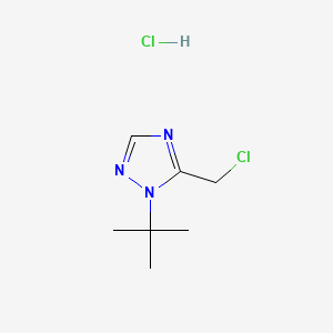 1-tert-butyl-5-(chloromethyl)-1H-1,2,4-triazole hydrochloride