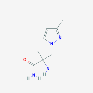 2-Methyl-3-(3-methyl-1h-pyrazol-1-yl)-2-(methylamino)propanamide