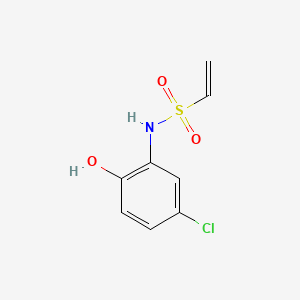 molecular formula C8H8ClNO3S B13484917 N-(5-chloro-2-hydroxyphenyl)ethene-1-sulfonamide 