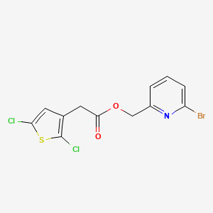 (6-Bromopyridin-2-yl)methyl 2-(2,5-dichlorothiophen-3-yl)acetate