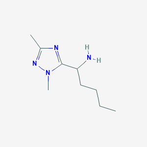 1-(1,3-Dimethyl-1h-1,2,4-triazol-5-yl)pentan-1-amine