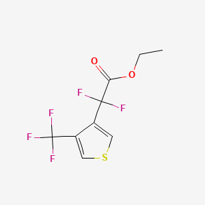 Ethyl 2,2-difluoro-2-[4-(trifluoromethyl)thiophen-3-yl]acetate