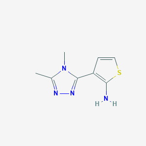 3-(4,5-Dimethyl-4h-1,2,4-triazol-3-yl)thiophen-2-amine