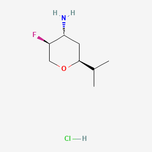 rac-(2R,4S,5R)-5-fluoro-2-(propan-2-yl)oxan-4-amine hydrochloride