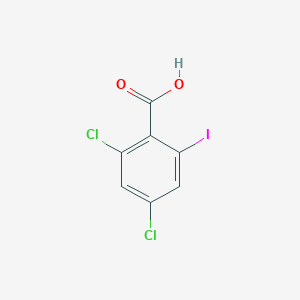 molecular formula C7H3Cl2IO2 B13485014 2,4-Dichloro-6-iodobenzoic acid 