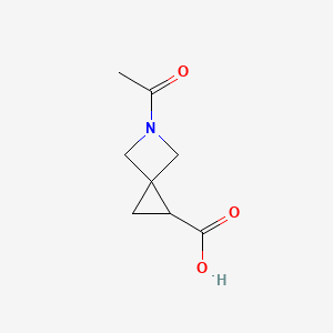 molecular formula C8H11NO3 B13485022 5-Acetyl-5-azaspiro[2.3]hexane-1-carboxylic acid 