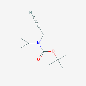 molecular formula C11H17NO2 B13485033 Tert-butyl cyclopropyl(prop-2-yn-1-yl)carbamate CAS No. 918422-86-3