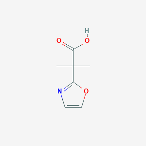 2-Methyl-2-(1,3-oxazol-2-yl)propanoic acid