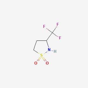 molecular formula C4H6F3NO2S B13485047 3-(Trifluoromethyl)-1lambda6,2-thiazolidine-1,1-dione CAS No. 2138216-15-4