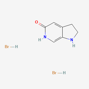 molecular formula C7H10Br2N2O B13485065 1H,2H,3H,5H,6H-pyrrolo[2,3-c]pyridin-5-one dihydrobromide 