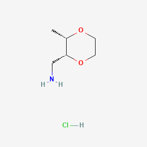 rac-1-[(2R,3S)-3-methyl-1,4-dioxan-2-yl]methanamine hydrochloride