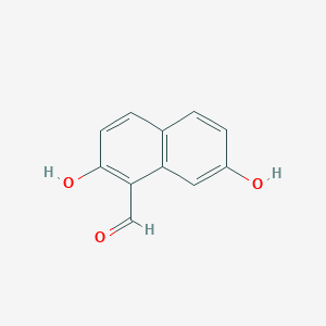 molecular formula C11H8O3 B1348510 2,7-二羟基-1-萘甲醛 CAS No. 20258-95-1