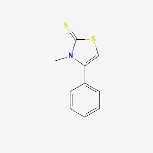 molecular formula C10H9NS2 B1348511 3-甲基-4-苯基噻唑-2(3H)-硫酮 CAS No. 21402-19-7