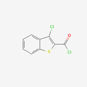 molecular formula C9H4Cl2OS B1348512 3-氯苯并[b]噻吩-2-羰基氯 CAS No. 21815-91-8