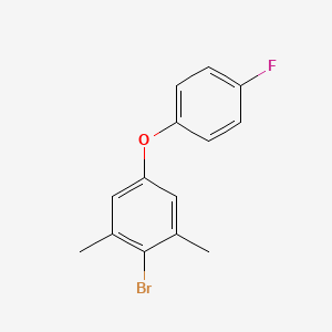 2-Bromo-5-(4-fluorophenoxy)-1,3-dimethylbenzene