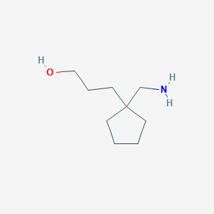 3-[1-(Aminomethyl)cyclopentyl]propan-1-ol