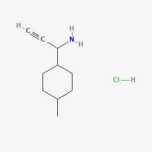 1-(4-Methylcyclohexyl)prop-2-yn-1-amine hydrochloride