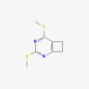 3,5-Bis(methylsulfanyl)-2,4-diazabicyclo[4.2.0]octa-1(6),2,4-triene