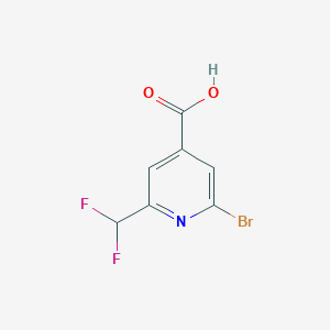 2-Bromo-6-(difluoromethyl)isonicotinic acid