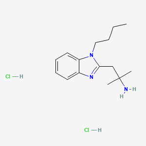 1-(1-butyl-1H-1,3-benzodiazol-2-yl)-2-methylpropan-2-amine dihydrochloride