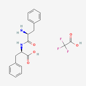 (2R)-2-[[(2S)-2-amino-3-phenylpropanoyl]amino]-3-phenylpropanoic acid;2,2,2-trifluoroacetic acid