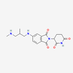 2-(2,6-Dioxo-3-piperidyl)-5-[[2-methyl-3-(methylamino)propyl]amino]isoindoline-1,3-dione