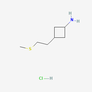 3-[2-(methylsulfanyl)ethyl]cyclobutan-1-aminehydrochloride,Mixtureofdiastereomers