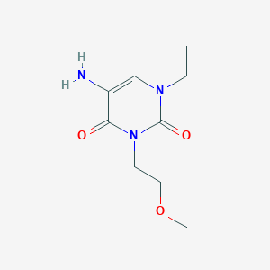 5-Amino-1-ethyl-3-(2-methoxyethyl)pyrimidine-2,4(1h,3h)-dione