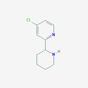 molecular formula C10H13ClN2 B13485350 4-Chloro-2-(piperidin-2-yl)pyridine 