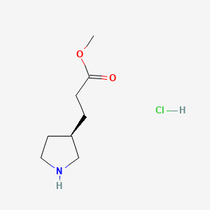 methyl 3-[(3R)-pyrrolidin-3-yl]propanoate hydrochloride