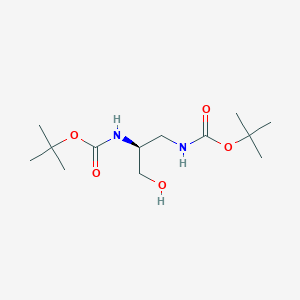 tert-butylN-[(2S)-1-{[(tert-butoxy)carbonyl]amino}-3-hydroxypropan-2-yl]carbamate