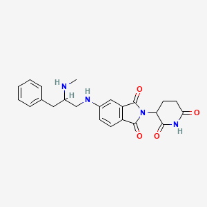 2-(2,6-Dioxo-3-piperidyl)-5-[[2-(methylamino)-3-phenyl-propyl]amino]isoindoline-1,3-dione