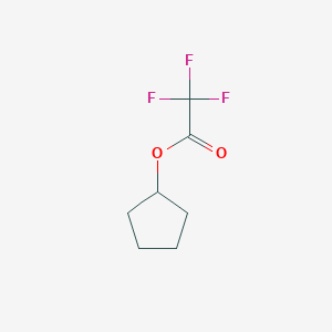 molecular formula C7H9F3O2 B1348540 Cyclopentyl trifluoroacetate CAS No. 703-13-9