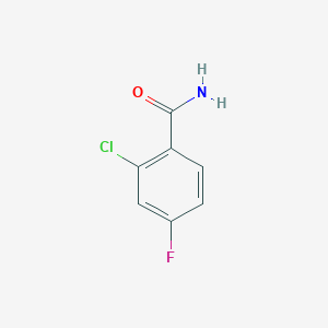 molecular formula C7H5ClFNO B1348546 2-Chloro-4-fluorobenzamide CAS No. 88578-90-9