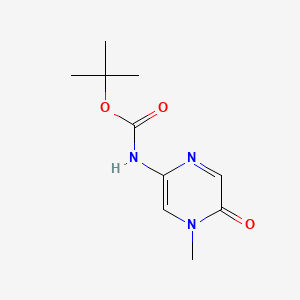 tert-butyl N-(4-methyl-5-oxo-4,5-dihydropyrazin-2-yl)carbamate