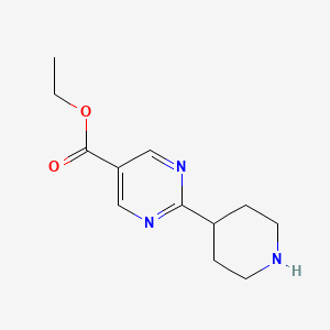 Ethyl 2-(piperidin-4-yl)pyrimidine-5-carboxylate