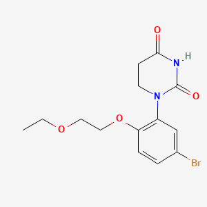 1-[5-Bromo-2-(2-ethoxyethoxy)phenyl]hexahydropyrimidine-2,4-dione