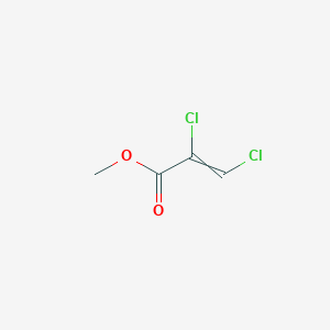 molecular formula C4H4Cl2O2 B1348549 2-Propenoic acid, 2,3-dichloro-, methyl ester, (Z)- 