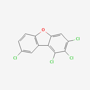 molecular formula C12H4Cl4O B1348552 1,2,3,8-Tetrachlorodibenzofuran CAS No. 62615-08-1