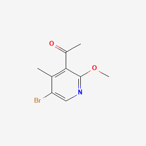 1-(5-Bromo-2-methoxy-4-methylpyridin-3-yl)ethan-1-one