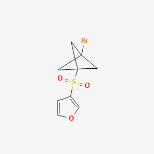 3-({3-Bromobicyclo[1.1.1]pentan-1-yl}sulfonyl)furan