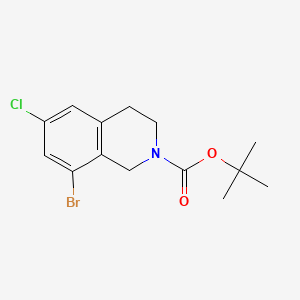 Tert-butyl 8-bromo-6-chloro-1,2,3,4-tetrahydroisoquinoline-2-carboxylate