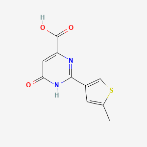 1,6-Dihydro-2-(5-methyl-3-thienyl)-6-oxo-4-pyrimidinecarboxylic acid