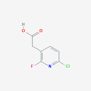 2-(6-Chloro-2-fluoropyridin-3-yl)acetic acid