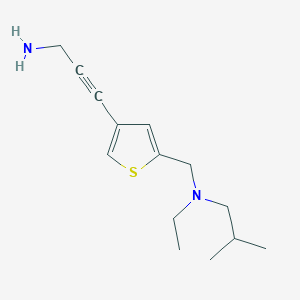 3-(5-((Ethyl(isobutyl)amino)methyl)thiophen-3-yl)prop-2-yn-1-amine