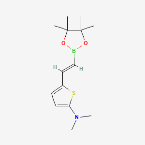 N,N-dimethyl-5-[2-(tetramethyl-1,3,2-dioxaborolan-2-yl)ethenyl]thiophen-2-amine