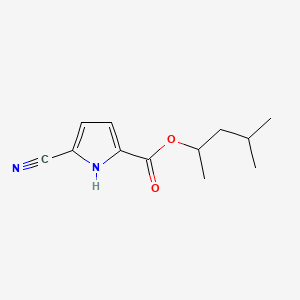 4-methylpentan-2-yl 5-cyano-1H-pyrrole-2-carboxylate