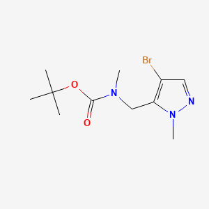 tert-Butyl ((4-bromo-1-methyl-1H-pyrazol-5-yl)methyl)(methyl)carbamate