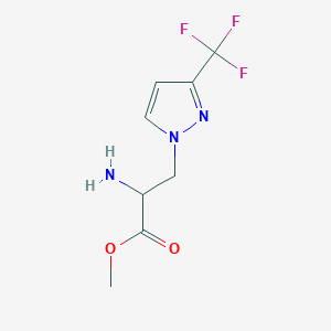 Methyl 2-amino-3-(3-(trifluoromethyl)-1h-pyrazol-1-yl)propanoate