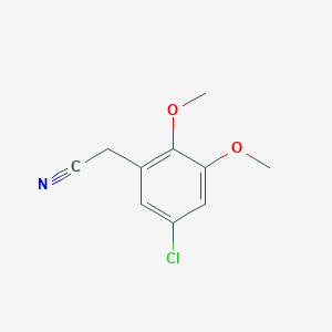 molecular formula C10H10ClNO2 B13485610 5-Chloro-2,3-dimethoxybenzeneacetonitrile CAS No. 86232-37-3